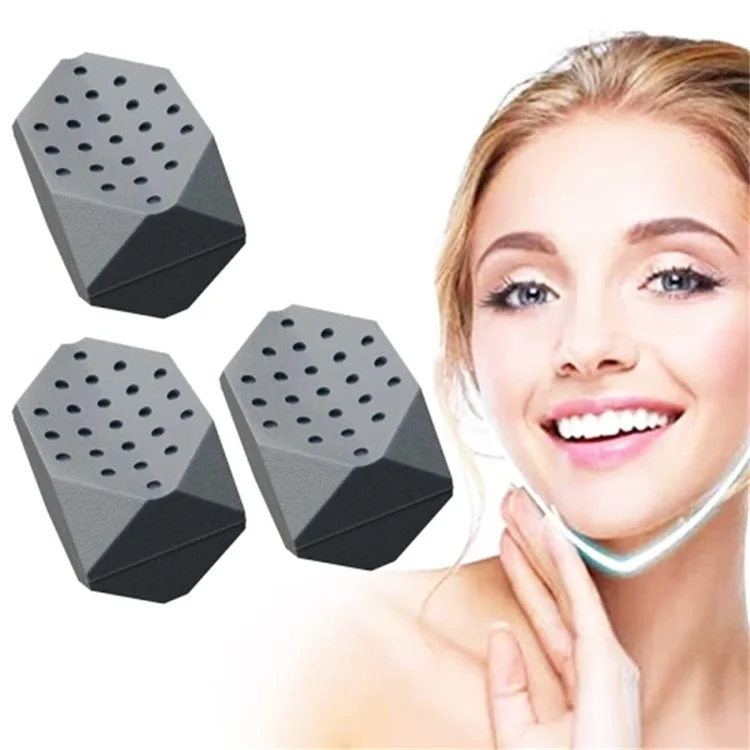 3PCS Jawline Trainer 7th Generation BPA Free Silicone Jawline Exerciser Sculptor Face Shaper (No Certificated) - Black