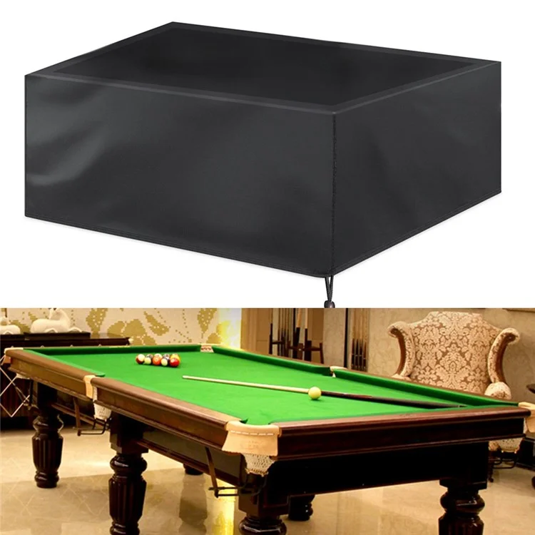 225x116x82cm Billiard Table Dustproof Protective Cover Oxford Cloth Waterproof Furniture Cover - Black
