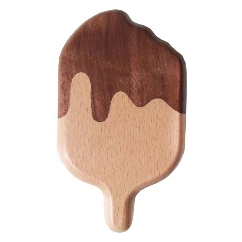 Wooden Ice Cream Shaped Bottle Opener Refrigerator Magnet Creative Beer Cap Lifter For Home Decor