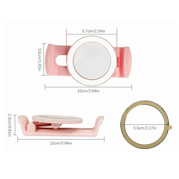2Pcs For Stanley 40OZ Cup Magnetic Phone Holder Portable Rotatable Z-Shaped Stand Compatible with All Phones - White
