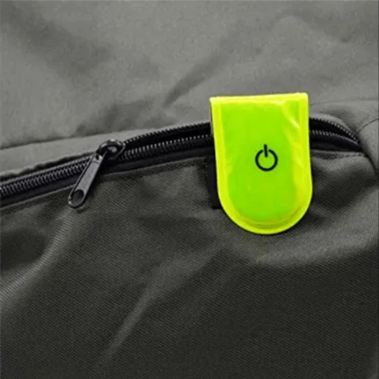 4Pcs LED Magnetic Clip Lights Safety Warning Flashers for Night Running Camping Outdoor Activities - Pink