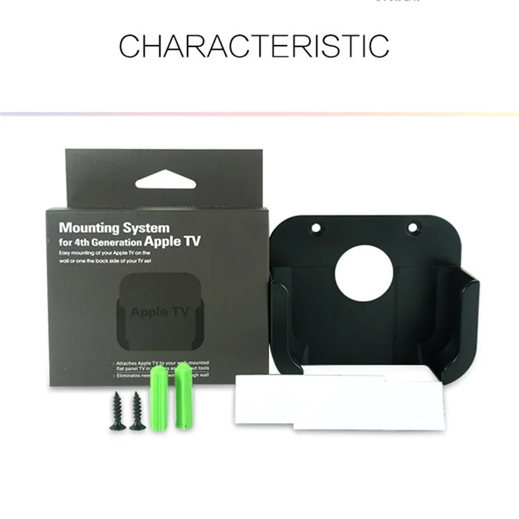 Wandhalterung Halterung Ständer aus Kunststoff für Apple TV 4
