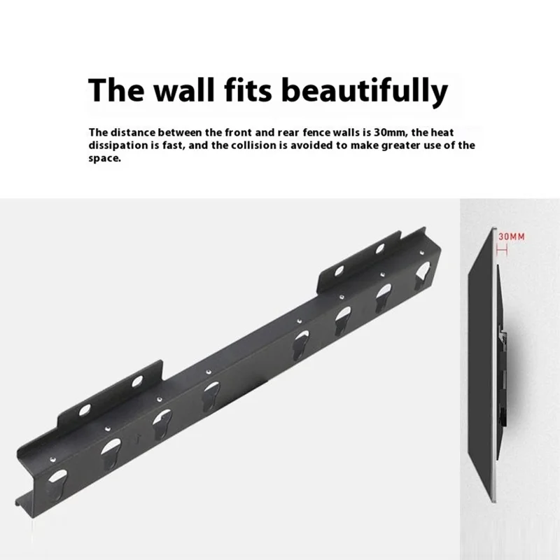 M Type 019 Universal 26 - 43 Inch TV Mount 1.0mm Thick Cold Rolled Steel Television Wall Bracket