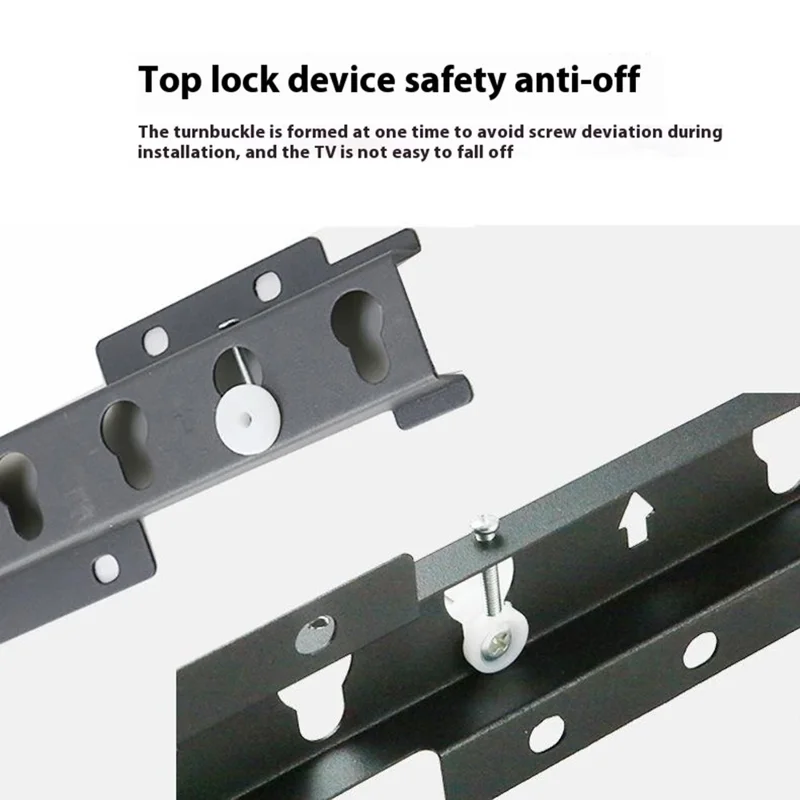 M Type 019 Universal 26 - 43 Inch TV Mount 1.0mm Thick Cold Rolled Steel Television Wall Bracket