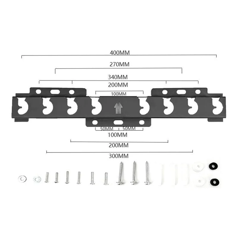 M Type 019 Universal 26 - 43 Inch TV Mount 1.0mm Thick Cold Rolled Steel Television Wall Bracket