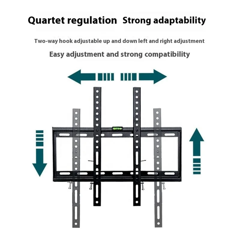 Universal TV Wall Mount for 32 - 70 Inch LCD Tvs 15 Degrees Tilt Cold Rolled Steel Television Bracket