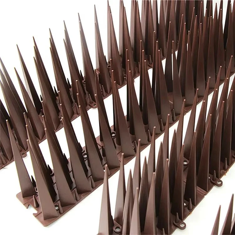 6 Stück Garten Anti-Kletter-Spikes Vogel- und Katzenabwehr für Wand und Zaun Schutzvorrichtung - Weiß