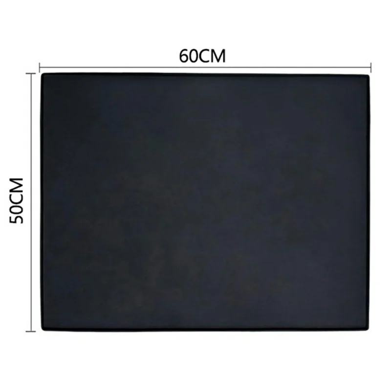 50x60cm Washer Dryer Top Cover Mat Washing Machine Non Slip Waterproof Silicone Protective Pad - Black