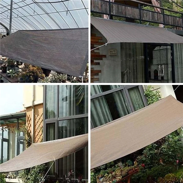 1 x 6m 120g Malla de sombra de jardín HDPE para exteriores Protección UV Malla de bloqueo solar con cuerda