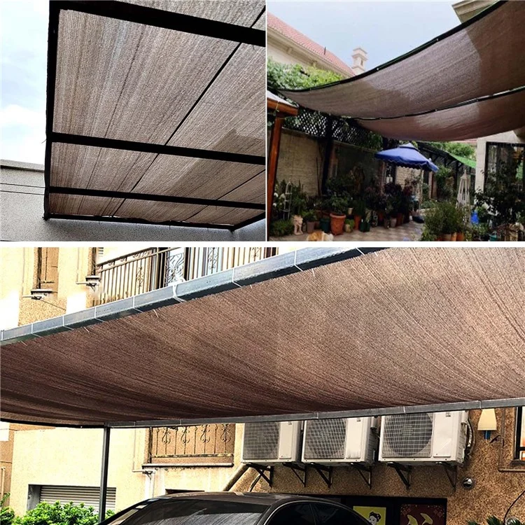 1 x 6m 120g Malla de sombra de jardín HDPE para exteriores Protección UV Malla de bloqueo solar con cuerda