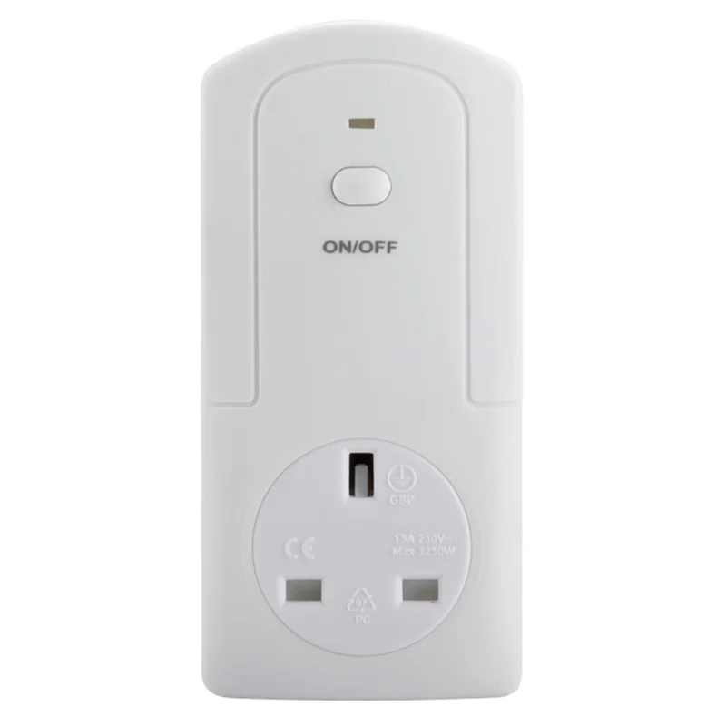 WiFi Controller Temperature Humidity Sensor Smart Remote Control Timing Switch Socket - UK Plug
