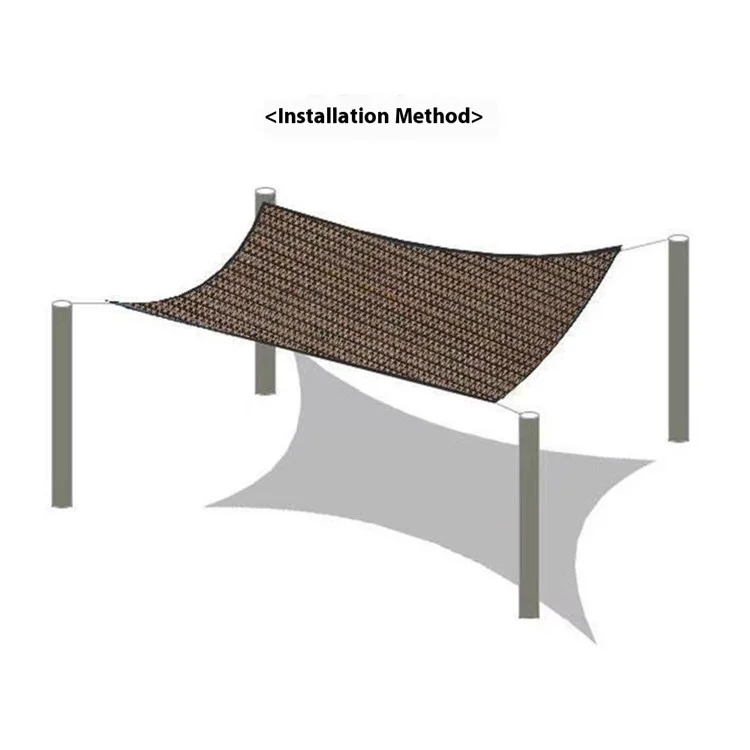 4 x 6m 120g HDPE Garten-Schattiernetz UV-Schutz Sonnenschutznetz mit Seil
