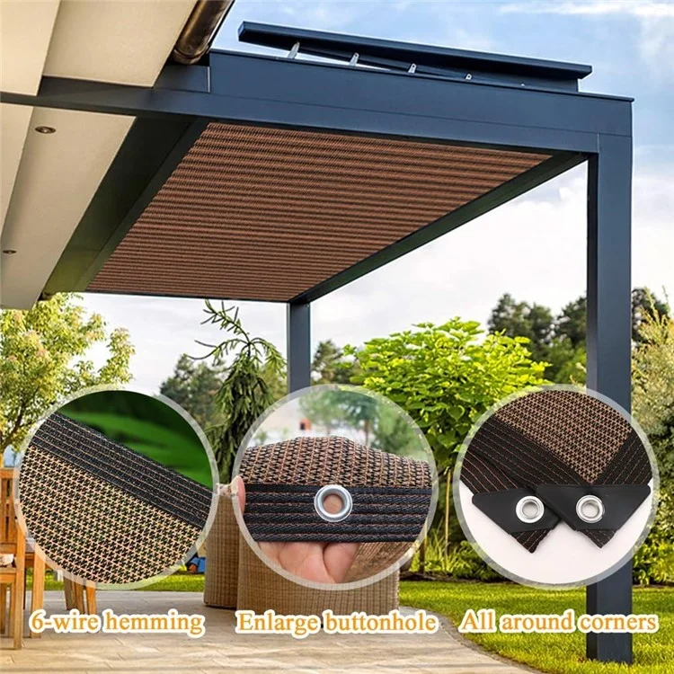 4 x 6m 120g HDPE Garten-Schattiernetz UV-Schutz Sonnenschutznetz mit Seil