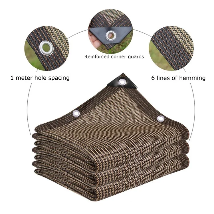 4 x 6m 120g HDPE Garten-Schattiernetz UV-Schutz Sonnenschutznetz mit Seil