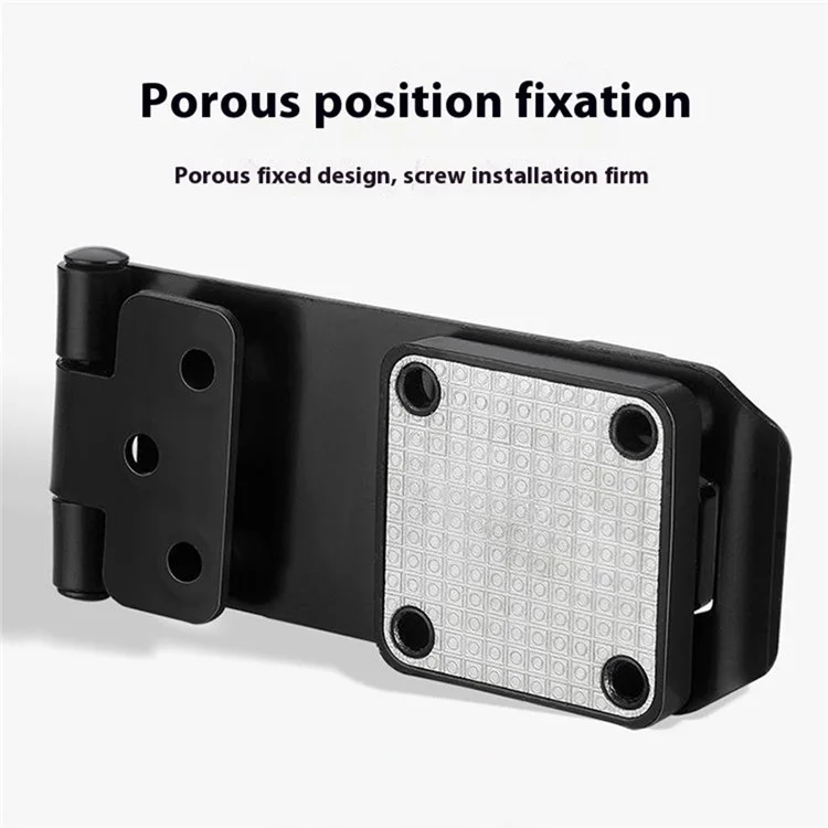 Serratura a combinazione per armadietto con installazione a vite da 3 pollici, doppio foro + Chiusura adesiva senza foratura antifurto per cassetti - Nero opaco