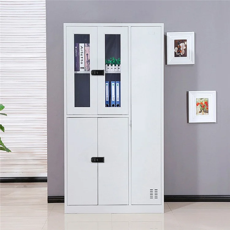 Serratura a combinazione per armadietto con installazione a vite da 3 pollici, doppio foro + Chiusura adesiva senza foratura antifurto per cassetti - Nero opaco