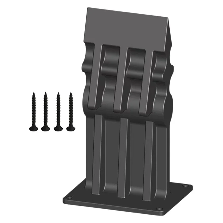 Séparateur de bûches rectangulaire en fonte Outil manuel de fendage de bois pour utilisation à domicile / extérieure - Noir