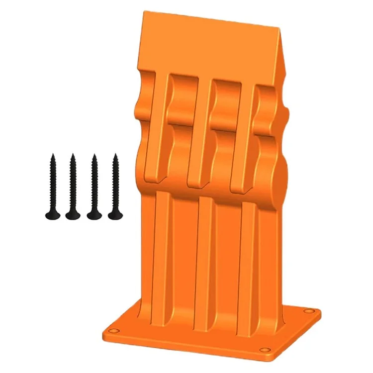 Rectangular Log Splitter Cast Iron Firewood Separator Manual Wood Splitting Tool For Home  /  Outdoor Use - Orange