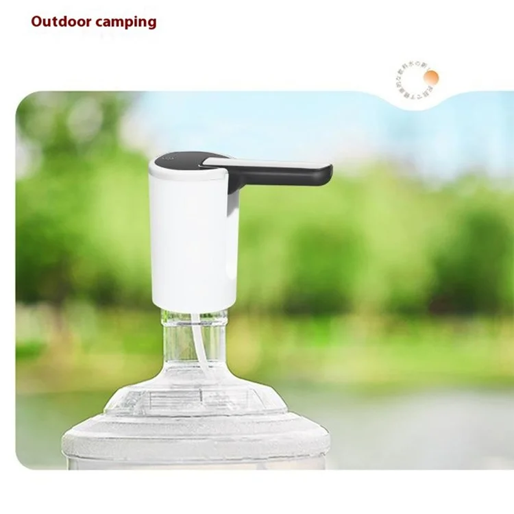 Portable Electric Bottled Water Dispenser Pump Mineral Water Bucket Automatic Pump Dispenser (BPA Free, No FDA) - White