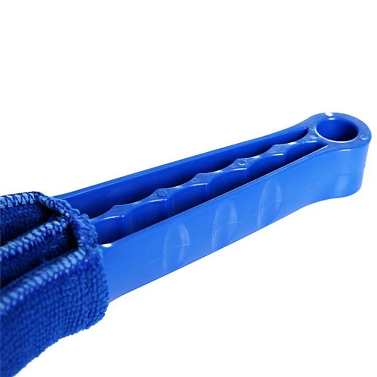Venetian Blind Blade Cleaner Brush Window Conditioner Duster Air Conditioner Vent Outlet Cleaning Tool - Blue