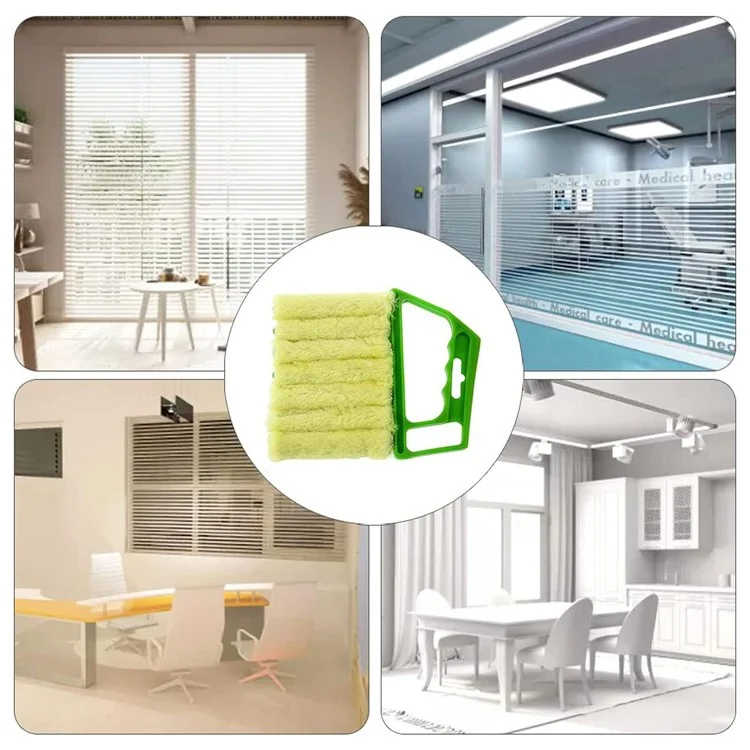 Detachable Venetian Blind Cleaner Brush Air Conditioner Vent Duster Washable Window Blinds Cleaning Tool - Orange