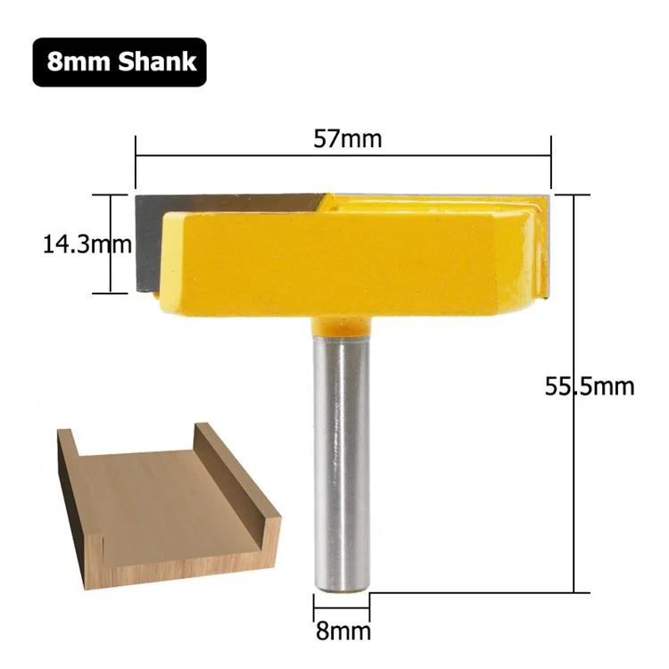 C080065715Y 8mm Shank Router Bit Woodworking Milling Cutter (Used with Foreign Machine)