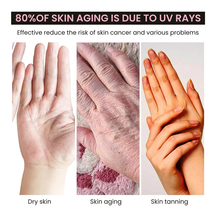 EELHOE EEA08-A129-2-PK1 Anti Darkening UV Nail Art Gloves Protective Hand Shields for Manicure Lamps