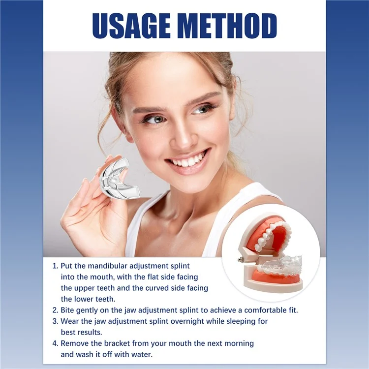 EELHOE EEA08-A105-1-MX1 Jaw Alignment Brace Orthodontic Appliance for Teeth Straightening Overbite Correction