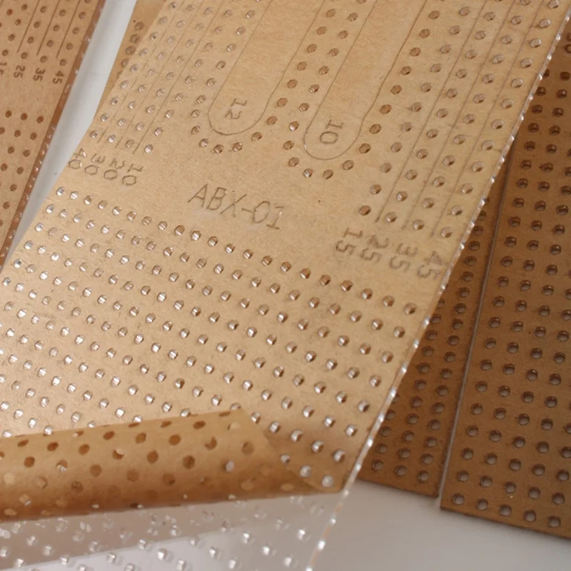 175x85mm Leather Cutting Ruler Precision Measurement Acrylic Leather Craft Tool for DIY Leatherwork - 3.38mm