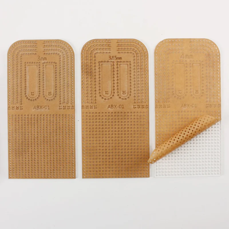 175x85mm Leather Cutting Ruler Precision Measurement Acrylic Leather Craft Tool for DIY Leatherwork - 3.38mm