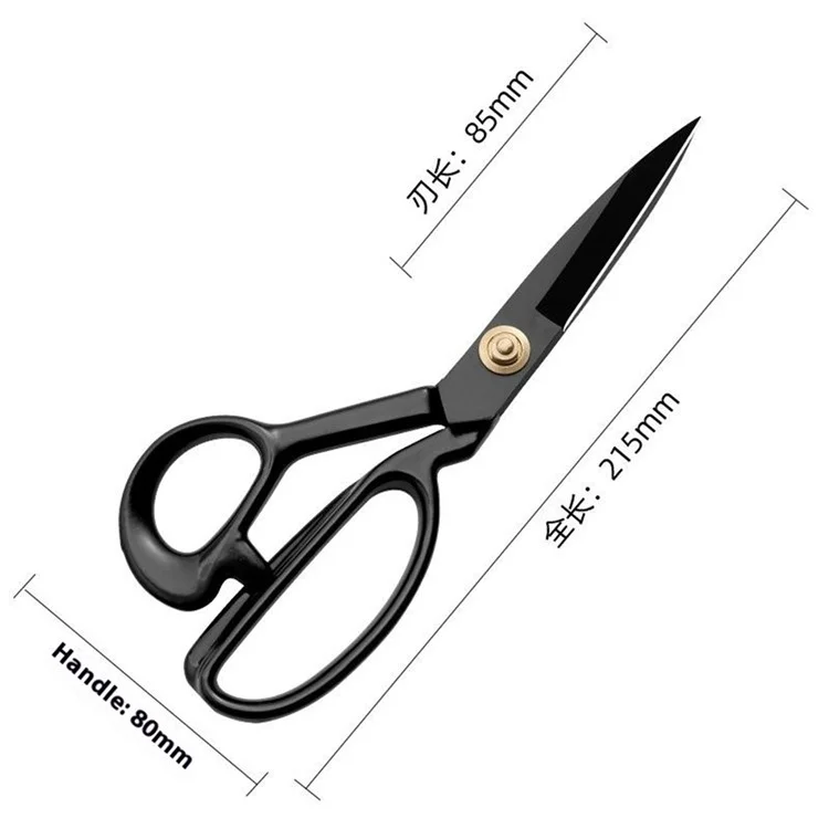 8 Inch Professional Tailoring Scissors Carbon Manganese Steel Fabric Shears for Sewing / Dressmaking / Crafts