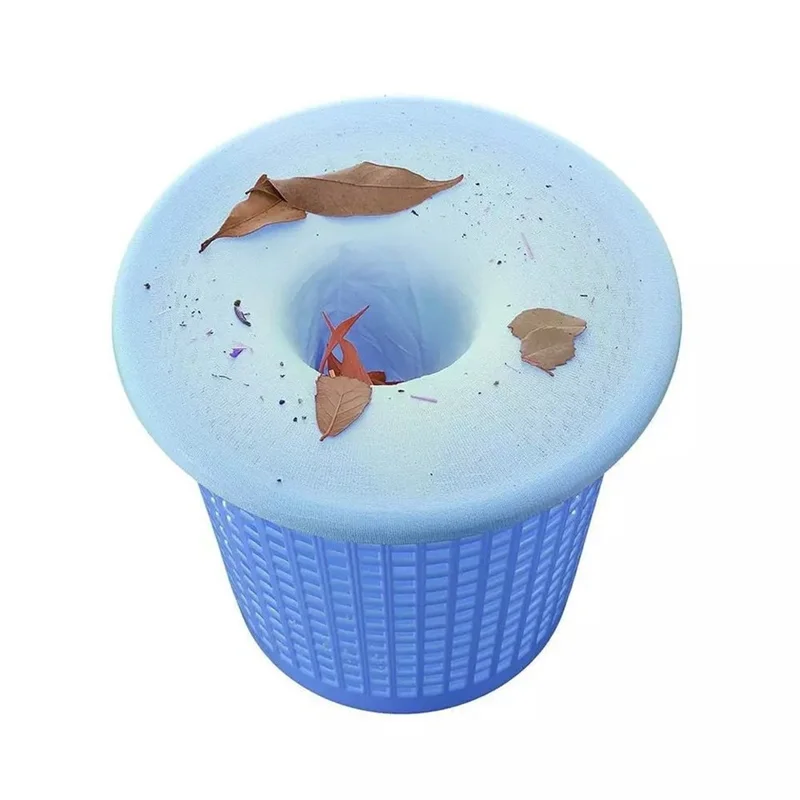 20Pcs Nylon Elastic Pool Basket Skimmer Mesh Pouch Swimming Pool Garbage Filter Socks - Blue