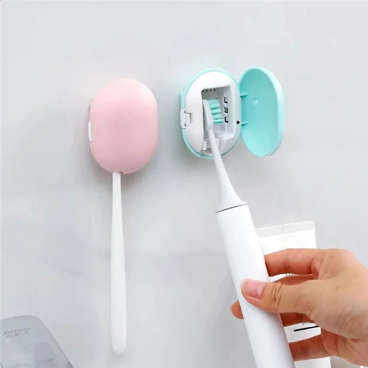 Stérilisateur de brosse à dents portable aux ultraviolets Rechargeable Mini Boîte de stérilisation aux UV pour la maison/les voyages - Rose