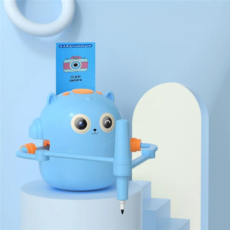 Robot Educativo da Disegno per Bambini - Giocattolo Interattivo di Apprendimento per lo Sviluppo Infantile - Blu