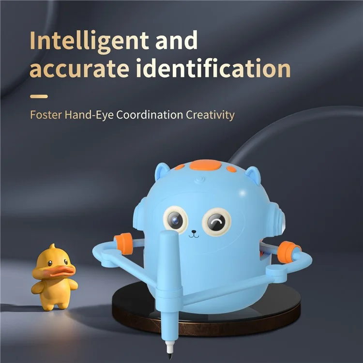 Robot Educativo da Disegno per Bambini - Giocattolo Interattivo di Apprendimento per lo Sviluppo Infantile - Blu