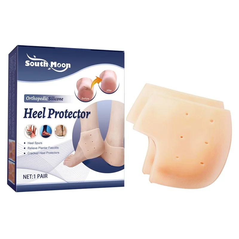 SOUTH MOON SO062210311 1 Paio di Cuscinetti in Silicone per Talloni Idratanti Anti-Screpolature Custodia per la Cura dei Piedi