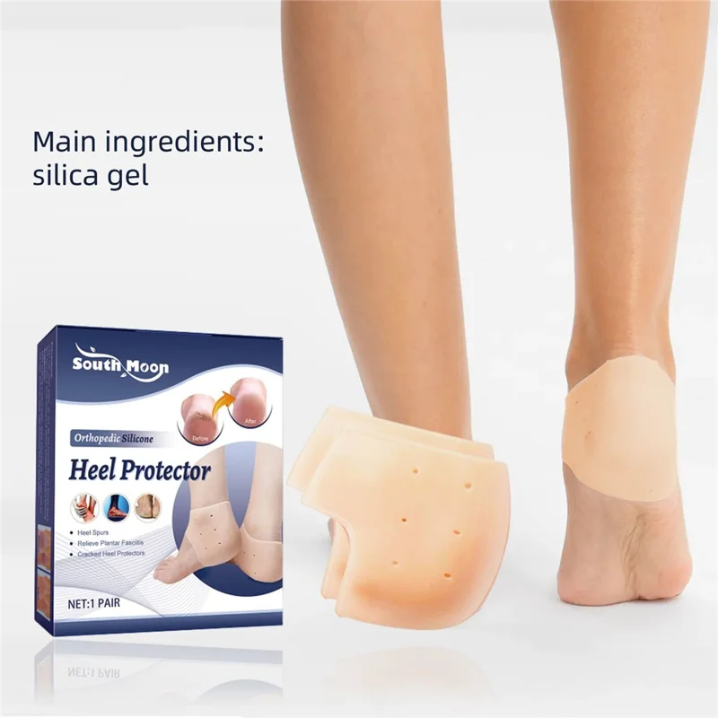 SOUTH MOON SO062210311 1 Paio di Cuscinetti in Silicone per Talloni Idratanti Anti-Screpolature Custodia per la Cura dei Piedi