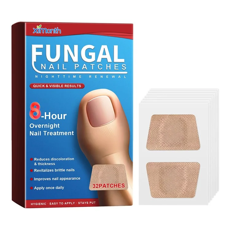 XIMONTH XIB05-A006-32-BU1 32Pcs Fungal Nail Patches Ingrown Toenail Overnight Repair Treatment