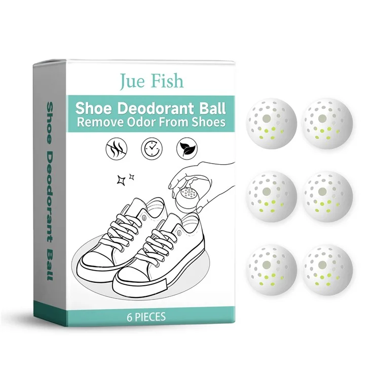 JUE-FISH JU-C03-0020-01 6er Pack Schuh-Geruchsneutralisierer Geruchsentferner für Schuhe Erfrischer