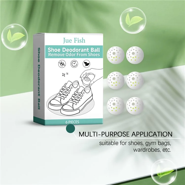 JUE-FISH JU-C03-0020-01 6er Pack Schuh-Geruchsneutralisierer Geruchsentferner für Schuhe Erfrischer