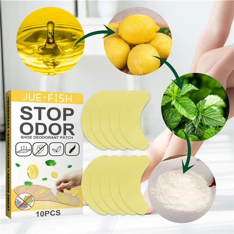 JUE-FISH cct0108cz01 10 Pezzi di Solette Deodoranti per Scarpe Elimina Odori per Sneakers / Scarpe Sportive