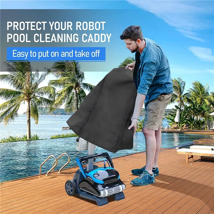 Copertura impermeabile per pulizia piscina 420D in tessuto Oxford Protezione antipolvere per macchina pulitrice di piscine