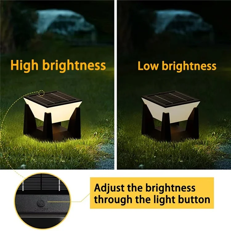Solar Wall Light Outdoor Waterproof 3 Color Modes Garden Lighting Decorative Ambiance Lamp Square Medium