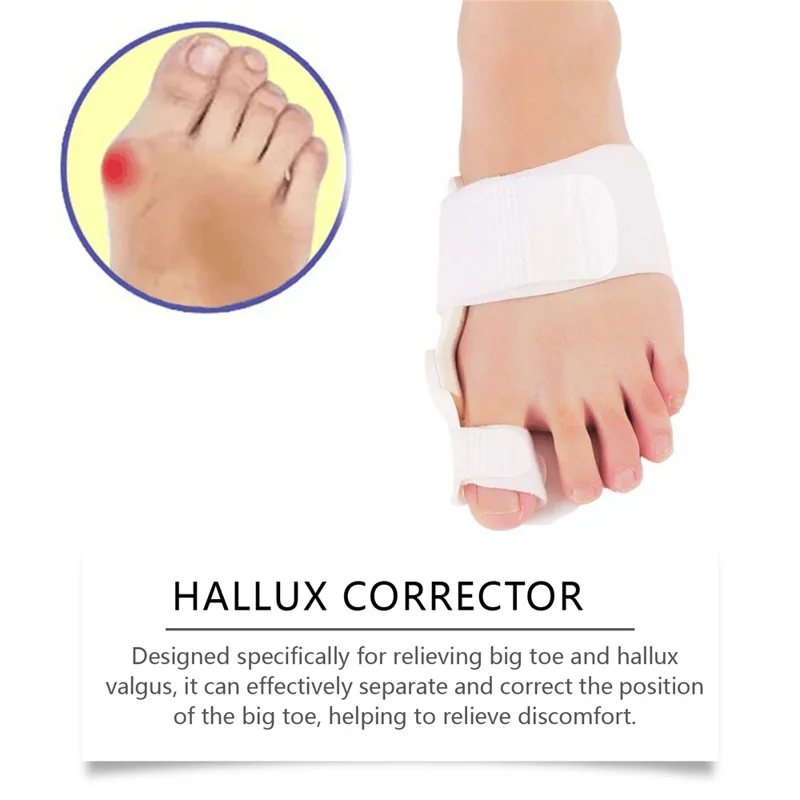 HOUKEA HK-B05-0044-01 Toe Care Separator Bunion Corrector Adjustable Comfortable Foot Support