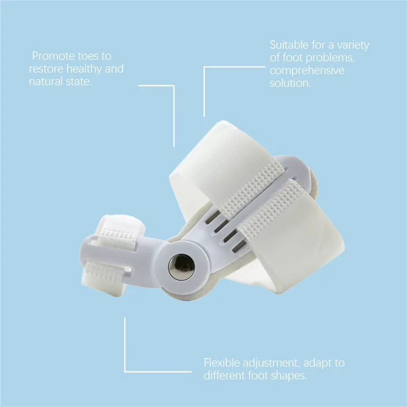 HOUKEA HK-B05-0044-01 Toe Care Separator Bunion Corrector Adjustable Comfortable Foot Support