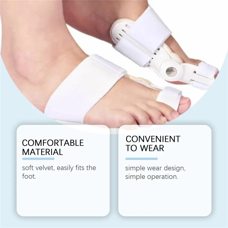 HOUKEA HK-B05-0044-01 Toe Care Separator Bunion Corrector Adjustable Comfortable Foot Support
