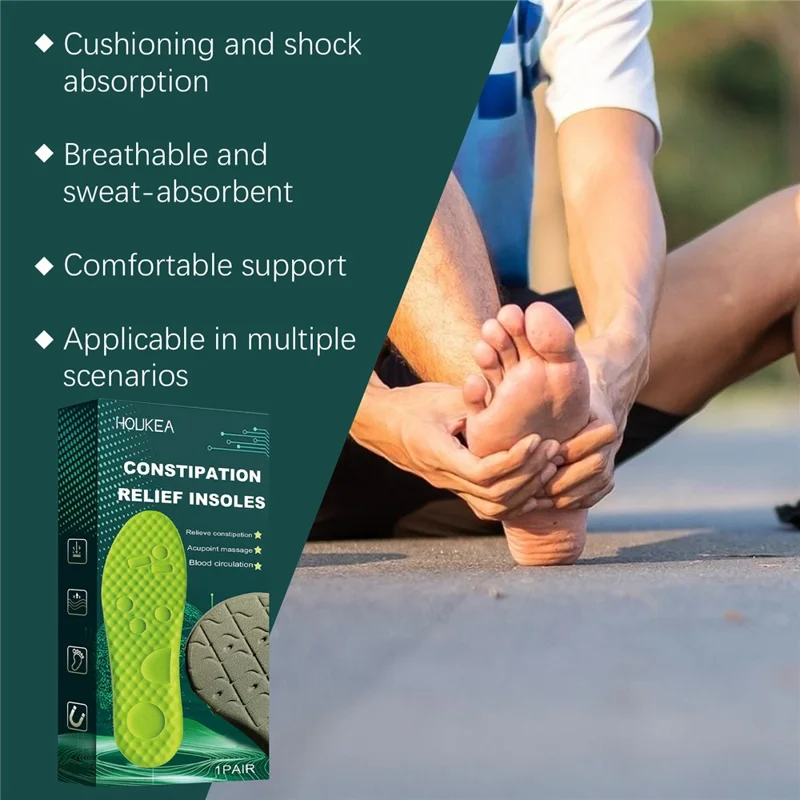 HOUKEA HK-B05-0047-01 Palmilhas de Conforto Macias e Respiráveis para Cuidados com os Pés em Esportes Outdoor