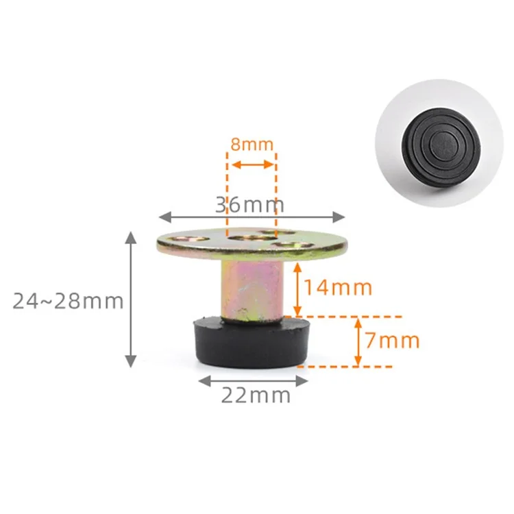 Nº 1 4 PCS Elevadores de móveis Pés ajustáveis Almofadas de aumento de altura para pernas de mesa, cama e cadeira Sem necessidade de perfuração