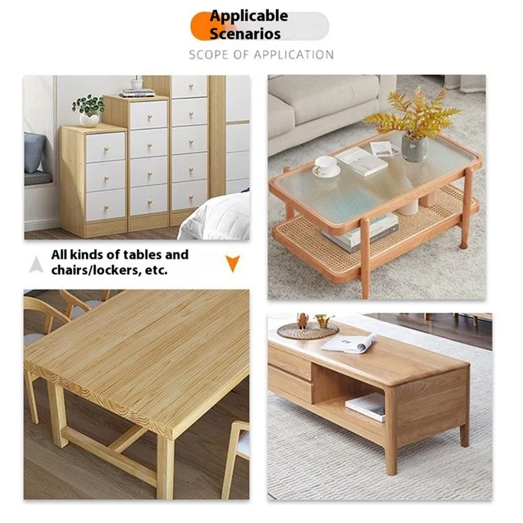 No. 6 4Pcs Furniture Leg Risers Adjustable Height Increasing Pads For Table Bed Chair Legs Elevators No Drilling Required