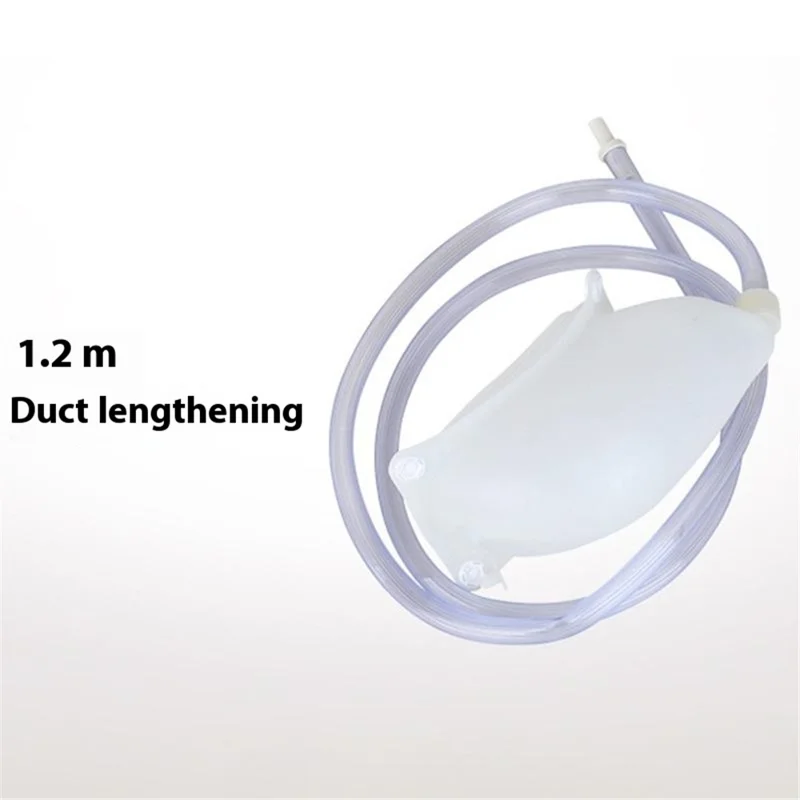 Wearable Urine Bag Silicone Urine Collector Wearable Pee Holder with Catheter for Incontinence Bedridden - Elderly / Grey